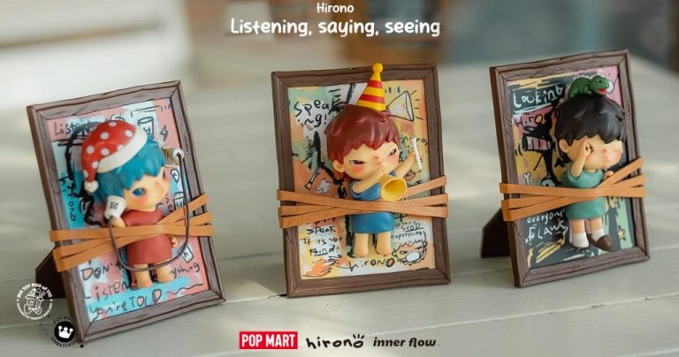 POP MART x INNER FLOW x Lang's Hirono Listening Saying Seeing - The Toy  Chronicle